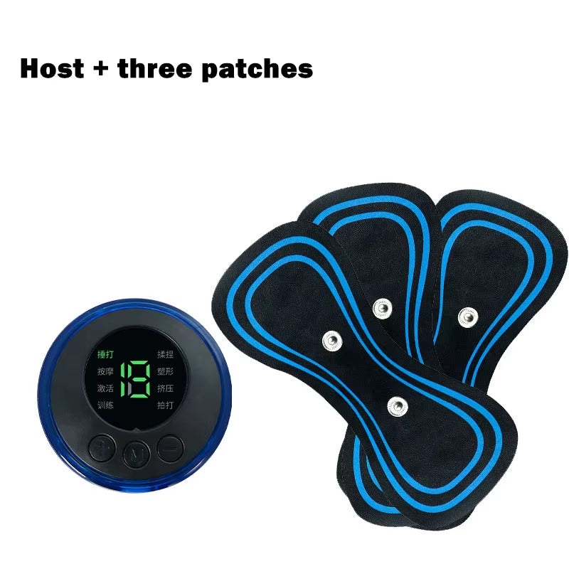 Rechargeable Electric Body Neck Massager Mini Cervical Waist Back Massage Patch Stimulator Massageador Portable Gel Pad Sticker