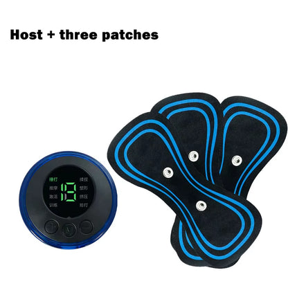 Rechargeable Electric Body Neck Massager Mini Cervical Waist Back Massage Patch Stimulator Massageador Portable Gel Pad Sticker