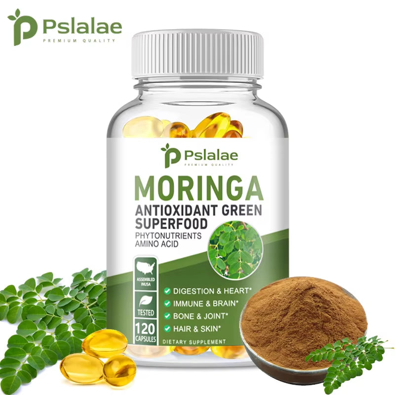 Moringa Capsules 1000Mg - for Immune System, Energy & Metabolism, Antioxidant