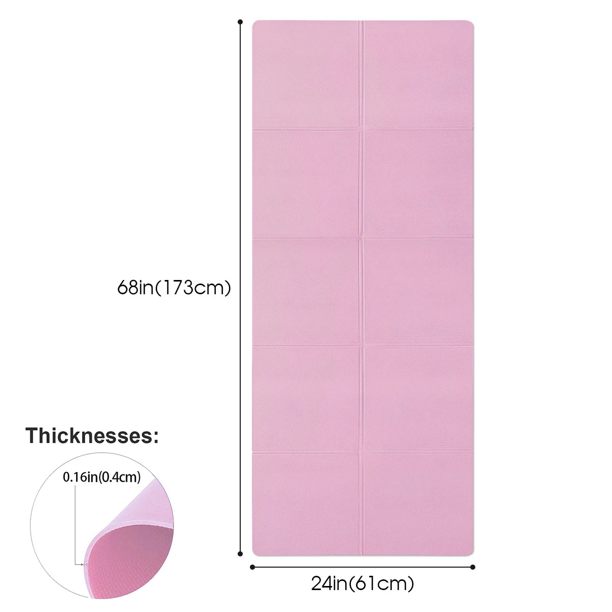 4MM Thick EVA Yoga Mats Anti-Slip Sport Fitness Mat Blanket for Exercise Yoga and Pilates Gymnastics Mat Fitness Equipment