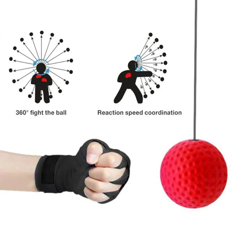 Boxing Speed Ball Head-Mounted PU Punch Ball MMA Sanda Training Hand Eye Reaction Home Sandbag Fitness Boxing Equipment Hot Sale