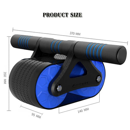 Belly Wheel Automatic Rebound Mute Abdominal Exerciser Training Arm Muscles Bodybuilding Slimming Home Gym Abs Fitness Equipment