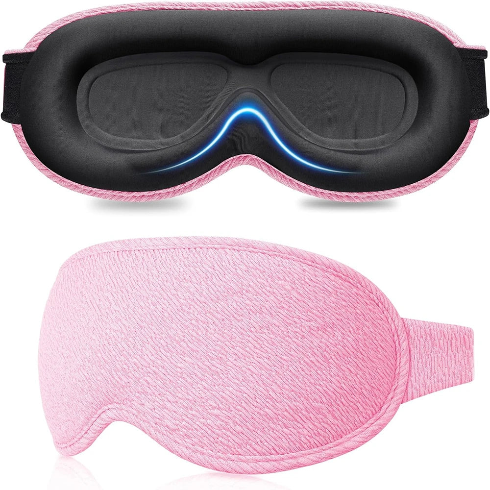 3D Sleeping Mask 100% Blockout Light Sleep Mask for Eye Soft Eye Mask for Travel Eyeshade Night Breathable Blindfold Slaapmasker