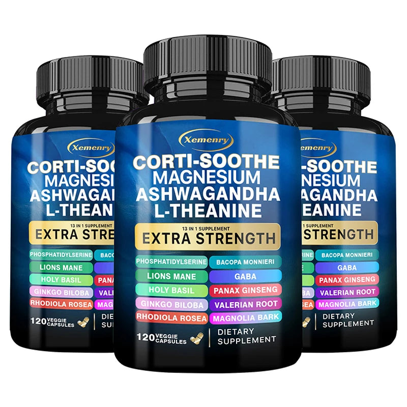 Corti-Soothe Supplement - Stress Relief, Balanced Cortisol Response, Relaxation and Deep Sleep