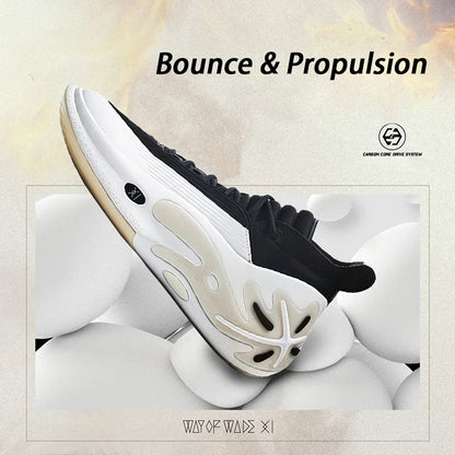 Li-Ning Men WAY OF WADE 11 WHITE HOT Professional Basketball Shoes Carbon Plate Cushion Support Indoor Sneakers ABAU049