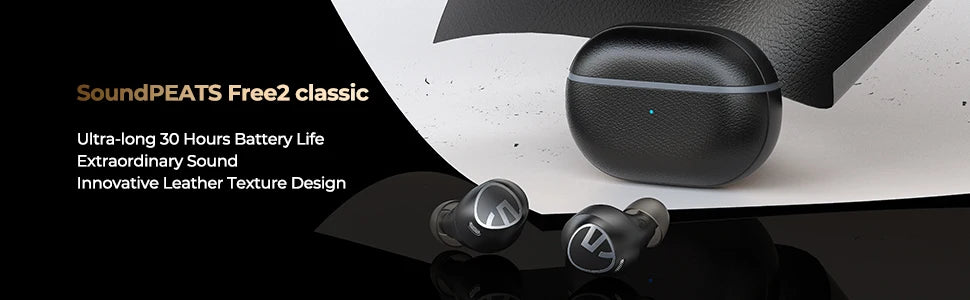 Soundpeats Free2 Classic Mini True Wireless Earphones Bluetooth V5.1 Headphones SmartTouch Control TWS Earbuds IPX5 30H Playtime