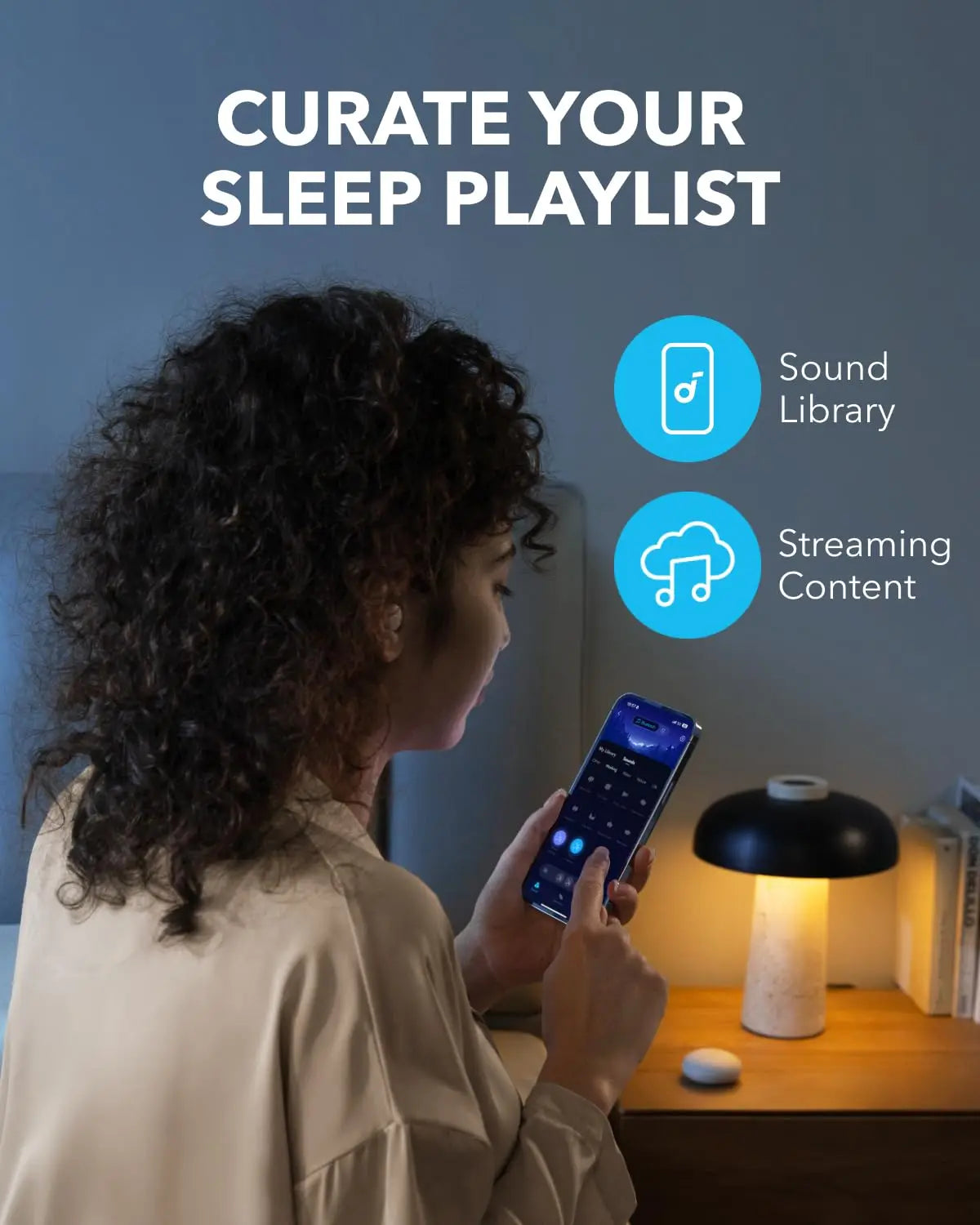 Soundcore Sleep A20 by Anker Sleep Earbuds, Noise Blocking Sleep Headphones, Small Design for Side Sleepers, 80H Playtime A6611