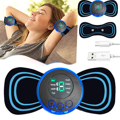 Portable Massage Foot Pad Massage Patch Massage Pen Cervical Neck and Back Full Body Massage Combination Set