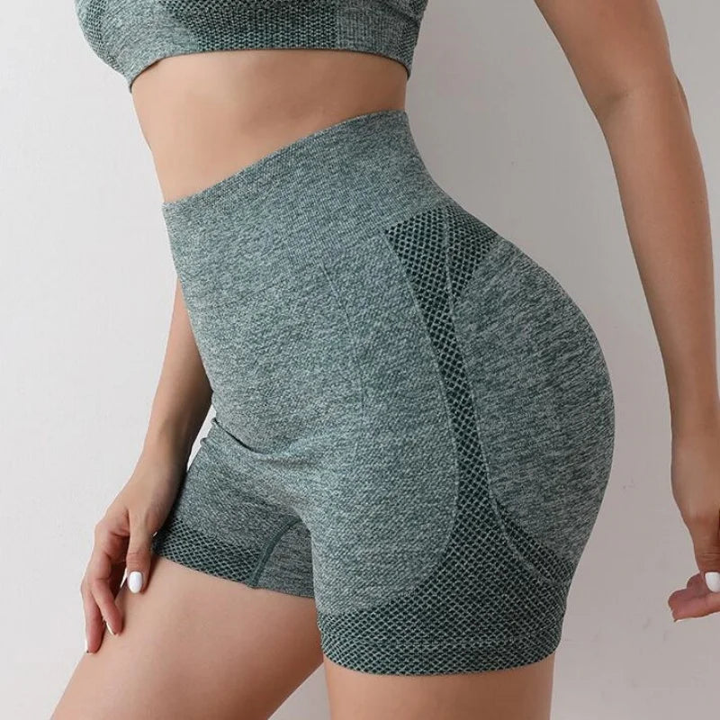 Seamless Women's Butt Lifting Yoga Shorts High Waisted Booty Scrunch Sports Fitness Sexy Yoga Shorts