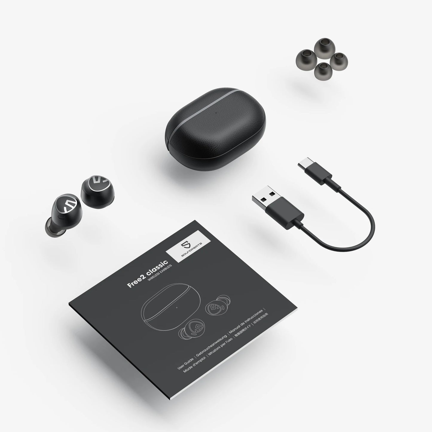 Soundpeats Free2 Classic Mini True Wireless Earphones Bluetooth V5.1 Headphones SmartTouch Control TWS Earbuds IPX5 30H Playtime