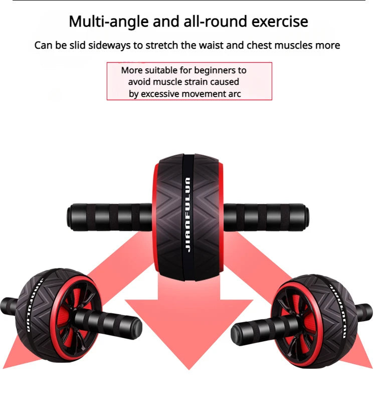 Abdominal Wheel Abdominal Muscle Wheel Abs Trainer Silent Abdominal Fitness Weight Loss Fitness Home Gym Pelvic Muscle Trainer