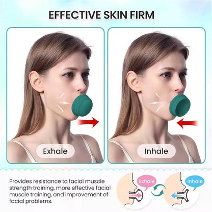 Face Exerciser Jaw Face Neck Toning Exerciser Facial Yoga For Skin Tighten Firm Face Trainer Double Chin Breathing Exercise Tool