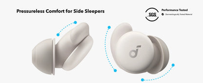 Soundcore Sleep A20 by Anker Sleep Earbuds, Noise Blocking Sleep Headphones, Small Design for Side Sleepers, 80H Playtime A6611