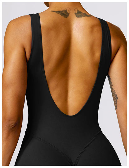 New Women Seamless Jumpsuits One-Piece Yoga Suit Dance Belly Tightening Fitness Workout Set Stretch Bodysuit Push Up Gym Clothes