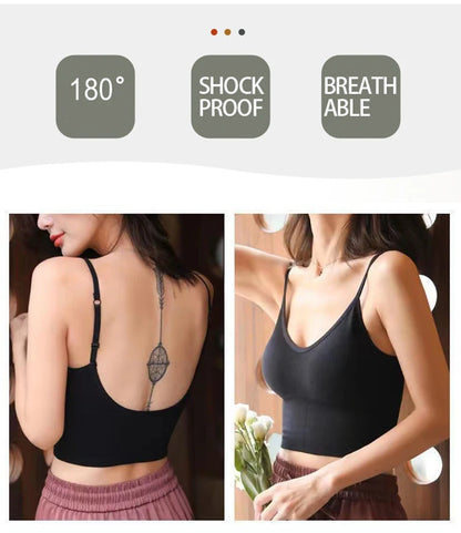 Breathable Sports Bra Anti Sweat Fitness Top Women Seamless Yoga Bra Shockproof Crop Top Push Up Sport Bra