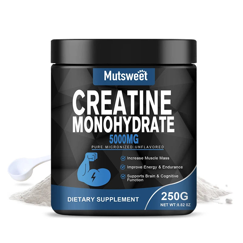 Monohydrate Creatine 5000Mg Body Builder Energy Performance Keto-Friendly Whey Proteins for Muscle Health Non-Gmo Gluten-Free