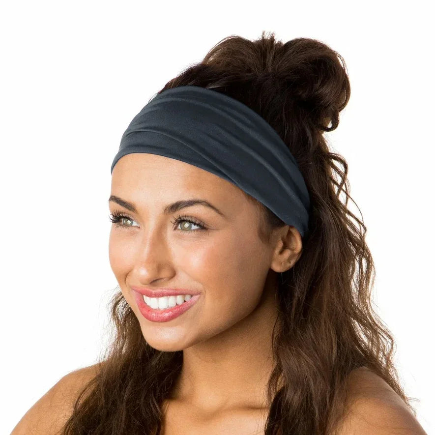 Fashion Sports Headbands For Women Solid nylon Hair Bands Running Fitness Yoga Hair Bands Stretch Makeup Hair Accessories Hot