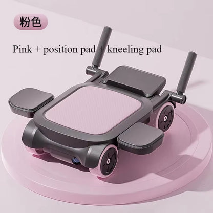 Healthy Abdominal Wheel Automatic Rebound Four-Wheel Abdominal Roller Exercise Abdominal Muscle Exercise Fitness Equipment